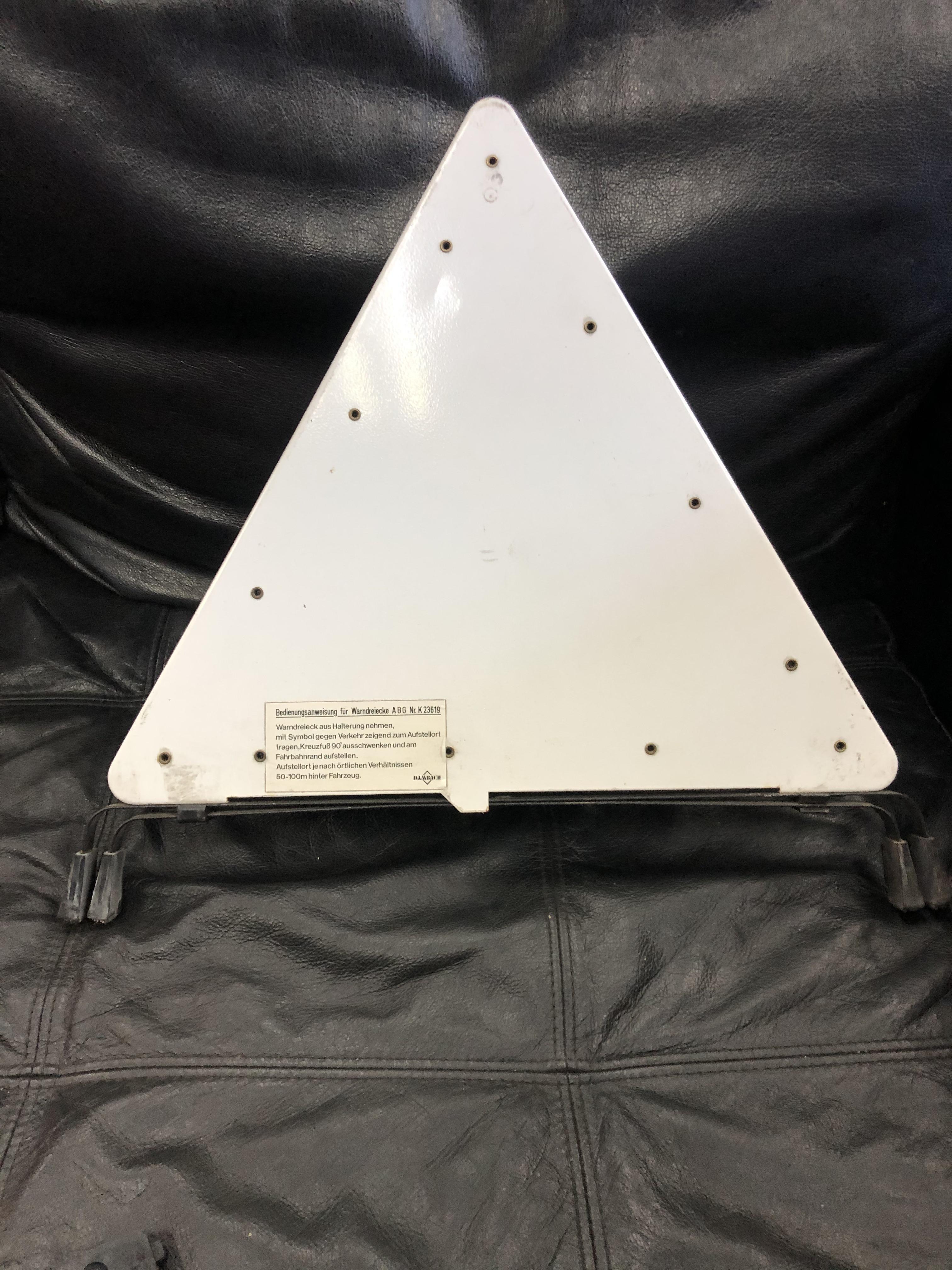 FOR SALE - Warning Triangle with Clip, used, Parts for Sale